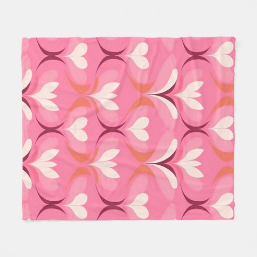 Chic rosa Herzöge Fleecedecke (Vorderseite (Horizontal))