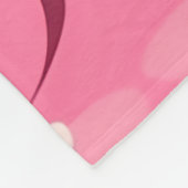 Chic rosa Herzöge Fleecedecke (Ecke)