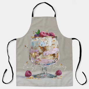 Chic rosa Ölmalerei Torte Floral Geburtstagsfeier Schürze