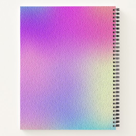 Chic rosa Rosa Einhorn Tropf Glitzer Notizblock (Rückseite)