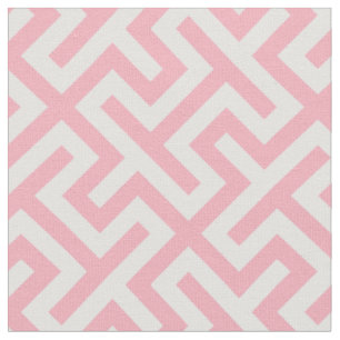 Chic rosa und abstraktes geometrisches Muster Stoff
