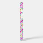Chic Rosa und Gold geometrisches Blumenmuster Case-Mate iPhone Hülle (Rückseite / Links)