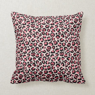 Chic Rosa und Goldleopard  Kissen