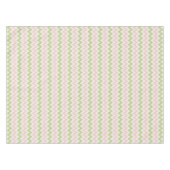 Chic rosa und grün geometrisch Zickzack Muster Tischdecke (Vorderseite (Horizontal))