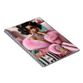 Chic Rosa und Grün Notizblock (Rechte Seite)