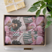 Chic Rosa und Grün Seidenpapier (Geschenk)