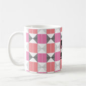 CHic rosa und schwarz moderne geometrische mit Mon Kaffeetasse (Links)