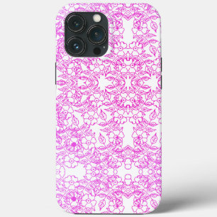 Chic rosa Vintages Blumenmuster Case-Mate iPhone Hülle