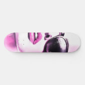 Chic rosa Wasserfarbe Mode Frau Sonnenbrille Skateboard (Horizontal)