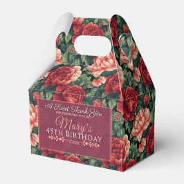 Chic Rose Birthday Gefallen Box für süße Leckereie Geschenkschachtel