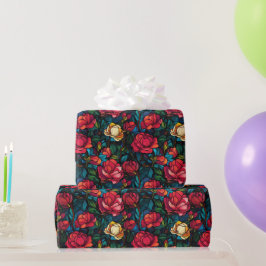 Chic Rose Blume Einzigartiges Wrapping Paper Geschenkpapier