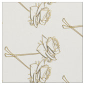 Chic Rose Blumenmuster Stoff (Nahaufnahme)