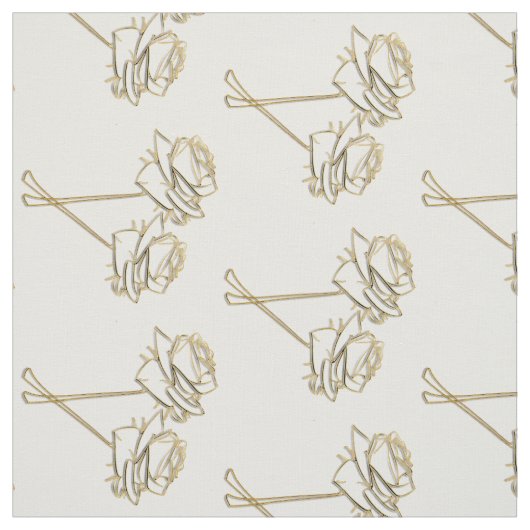 Chic Rose Blumenmuster Stoff (Muster)