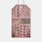 Chic Rose Blush Stringperlen Geschenkanhänger (Vorderseite)