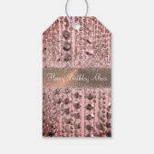 Chic Rose Blush Stringperlen Geschenkanhänger (Rückseite)