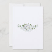Chic Rose Border Sip & See Einladung (Rückseite)