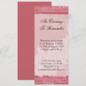 Chic Rose Dinner Party Einladung (Vorne/Hinten)