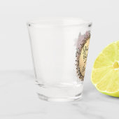 Chic Rose Fabulous 40. Geburtstag individuell ange Schnapsglas (Links)