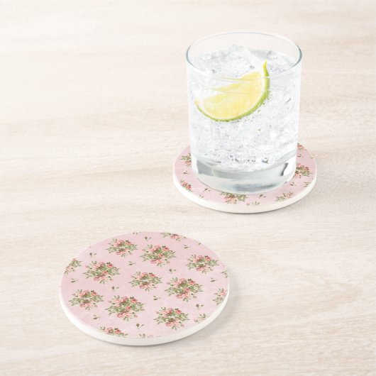 Chic Rose Getränkeuntersetzer (Seite)