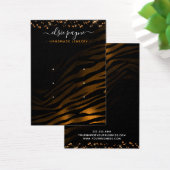 Chic Rose Gold & Black Earring Display Card (Schreibtisch)