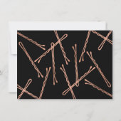 Chic Rose Gold Bobby Buttone Frisur Stylist Gesche (Rückseite)