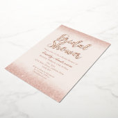 Chic Rose Gold Brautparty Folieneinladung (Gedreht)