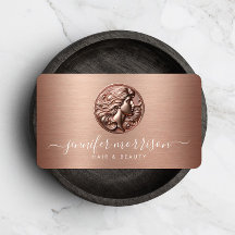Chic Rose Gold Cameo Beauty, Hair, Skincare