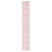 Chic Rose Gold Checkered Table Runner Special Großer Tischläufer (Vorderseite)