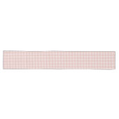 Chic Rose Gold Checkered Table Runner Special Großer Tischläufer (Horizontal)