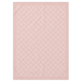 Chic Rose Gold Checkered Tableclout Style Tischdecke (Vorderseite)
