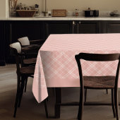 Chic Rose Gold Checkered Tableclout Style Tischdecke