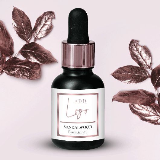 Chic Rose Gold Essential Oil Small Dropper Flasche