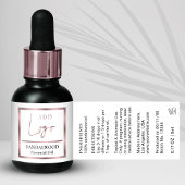 Chic Rose Gold Essential Oil Small Dropper Flasche