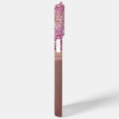 Chic Rose Gold Foil Glittery Girenname Monogram Case-Mate iPhone Hülle (Rückseite / Rechts)