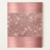 Chic Rose Gold Foil Haare Termin Buch Planer (Rückseite)