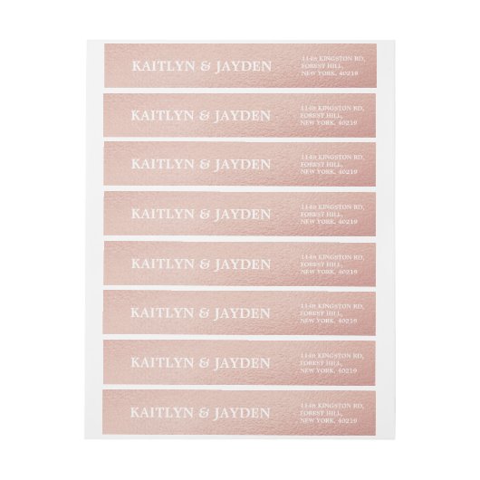 Chic Rose Gold Foil Wedding (Bogen)