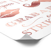 Chic Rose Gold FOTO BEIDE GRAD A PROP-Signatur Poster (Ecke)