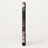 Chic Rose Gold Friseurschere auf Dunkelblume Case-Mate iPhone Hülle (Hinten/Links)