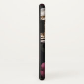 Chic Rose Gold Friseurschere auf Dunkelblume Case-Mate iPhone Hülle (Hinten/Rechts)