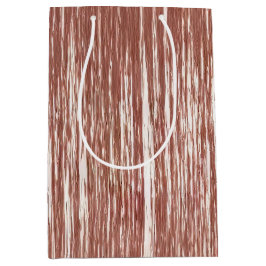 Chic Rose Gold Glam Tinsel Streifen Weihnachten Mittlere Geschenktüte