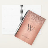 Chic Rose Gold Glitzer Glitzern Monogram Name 2022 Planer (Anzeige)