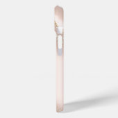 Chic Rose Gold Glitzer Marbella Cupcake Case-Mate iPhone Hülle (Rückseite / Links)