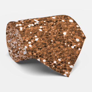 Chic Rose Gold Glitzer Neck Tie Krawatte