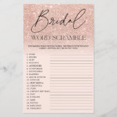 Chic Rose Gold Glitzer ombre pink Bridal Rührei (Vorderseite)