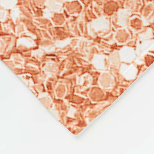 Chic Rose Gold Glitzer ombre Rosa Glitzer Marmor Fleecedecke (Ecke)