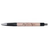 Chic Rose Gold Imitat Glitzer Look Pen Kugelschreiber (Vorderseite)