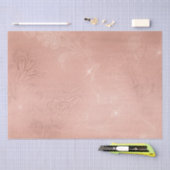 Chic Rose Gold Lace Wedding Seidenpapier (Handwerk)