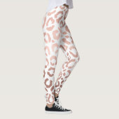 Chic Rose Gold Leopard Cheetah Animal Print Leggings (Rechts)