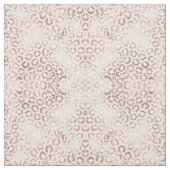 Chic Rose Gold Leopard Cheetah Animal Print Stoff (Muster)
