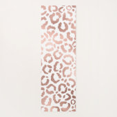 Chic Rose Gold Leopard Cheetah Animal Print Yogamatte (Rückseite)